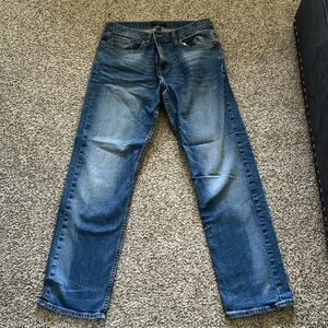 Men’s Banana Republic Straight Fit Jeans, Size 34x32, Dark Wash